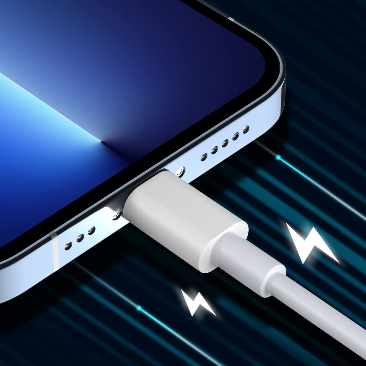 USB C to Lightning Cable 1M [Apple MFi Certified] iPhone Fast Charger Cable USB-C Charging Cord for iPhone 13/12/12 PRO Max/12 Mini/11/11PRO/XS/Max/XR/X/8/8Plus/iPad — view 2