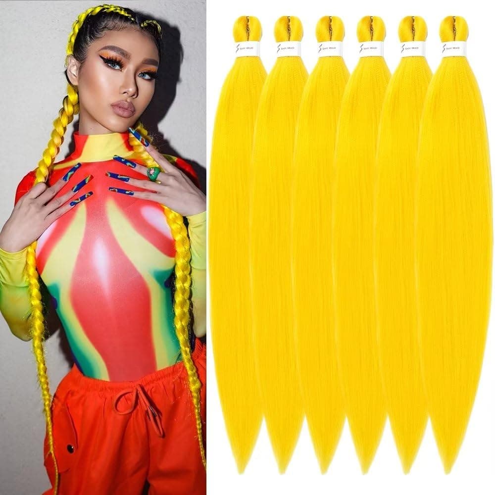 YDDM Capelli Per Treccine Africane Azul Extension Treccine Texture Yaki Easy Install per Principianti 26 Pollici 3 Pezzi Capelli Leggeri e Naturali per Box Braids, Twist e Crochet — view 22