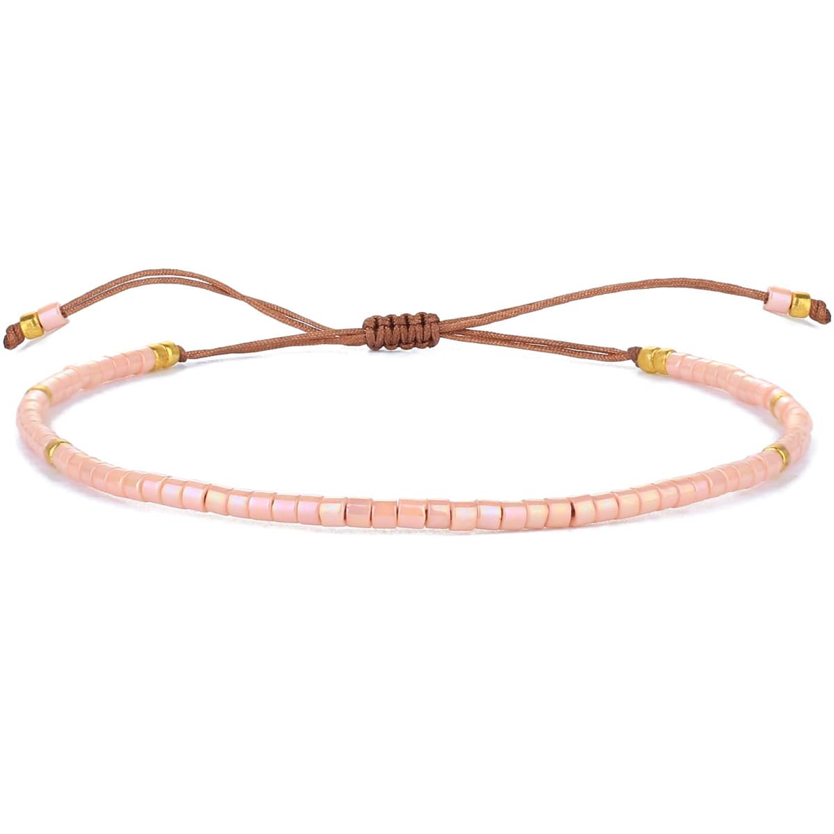 KELITCH Pulseras Amistad con Cuentas Concha Cristal Color Bohemio Pulsera Hecha A Mano Brazaletes Joyería para Mujer — view 8
