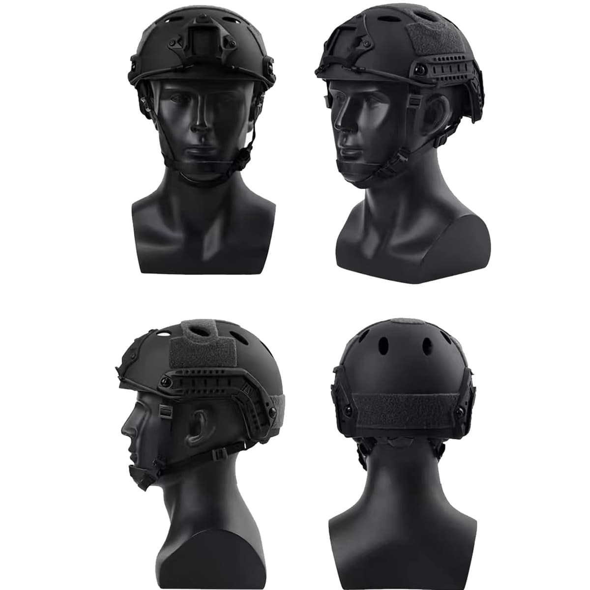 Casco táctico Estilo Militar, Casco de Airsoft Paintball Casco para con protección Gafas para Airsoft o Paintball, con Gafas, para Combate en Espacios Cerrados — view 2