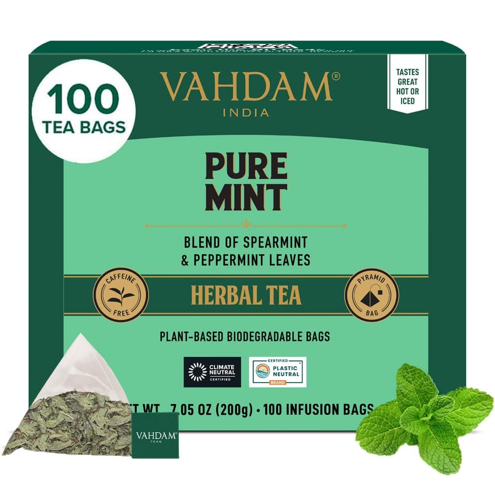VAHDAM, Himalayan Té Verde (100 Piramidales Bolsitas De Té) 100% Pura Y Natural | Envasado Fresco En La India | Caliente, Frío O Como Kombucha — view 27