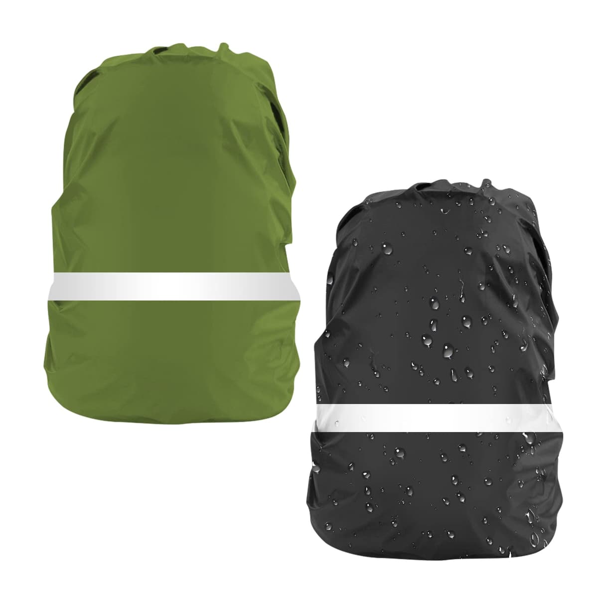 LAMA 2pcs Funda Impermeable para la Lluvia para Mochila, Protector Reflectante a Prueba de Lluvia para Antipolvo y Antirrobo S 18L-25L — view 24