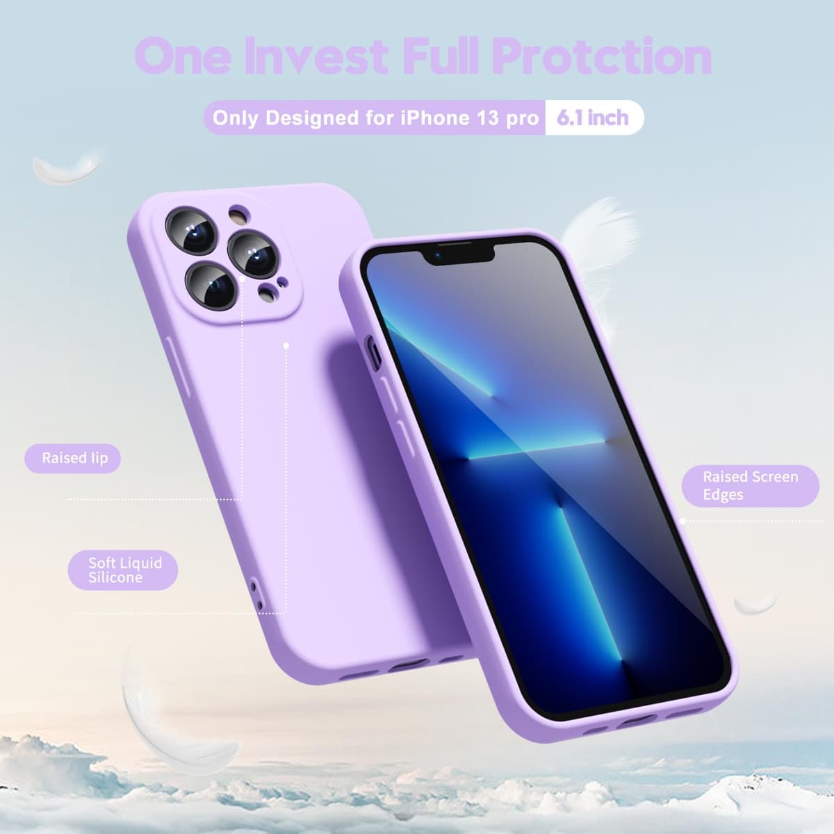 oakxco for iPhone 17 Pro Max Phone Case Liquid Silicone, Cute Thin Slim Grip Soft Rubber Gel for Women Men, Smooth Matte TPU Plain Solid Color Girly Simple Case with Camera Cover, Light Pink — view 753