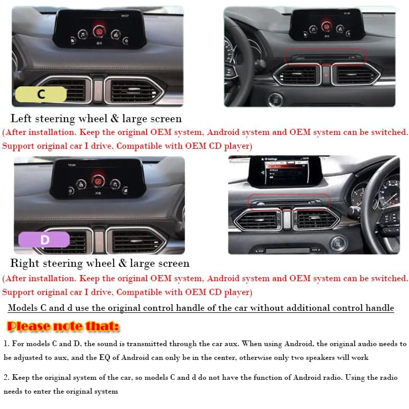 Android 14 Radio Coche Pantalla Táctil 12.3 Pulgadas para Mazda CX-5 CX-8 2016-2019 Conectar y Usar Navegación GPS Control del Volante 4G WiFi FM Am RDS Enlace ESP N400 Pro 12.3 8 Core 4G+WiFi 4+64GB — view 5