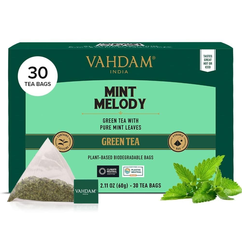 VAHDAM, Himalayan Té Verde (100 Piramidales Bolsitas De Té) 100% Pura Y Natural | Envasado Fresco En La India | Caliente, Frío O Como Kombucha — view 29