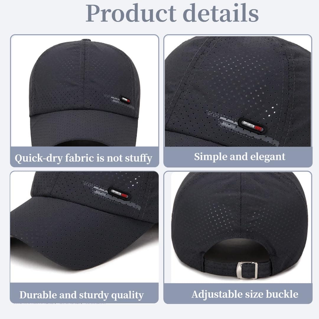Gorra de BéIsbol de Transpirable para Hombre Gorra el Sol Moda Gorra Running Hombre Mujer Ajustable Sombrero Verano Gorra Beisbol — view 5