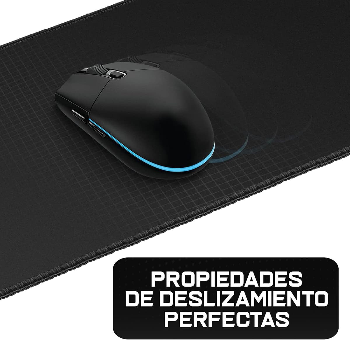 Sidorenko Mouse Pad - Mouse Pad 280 x 200 mm - Edgeless Edges - Special Surface Improves Speed and Accuracy - Non-Slip - Blac — view 5