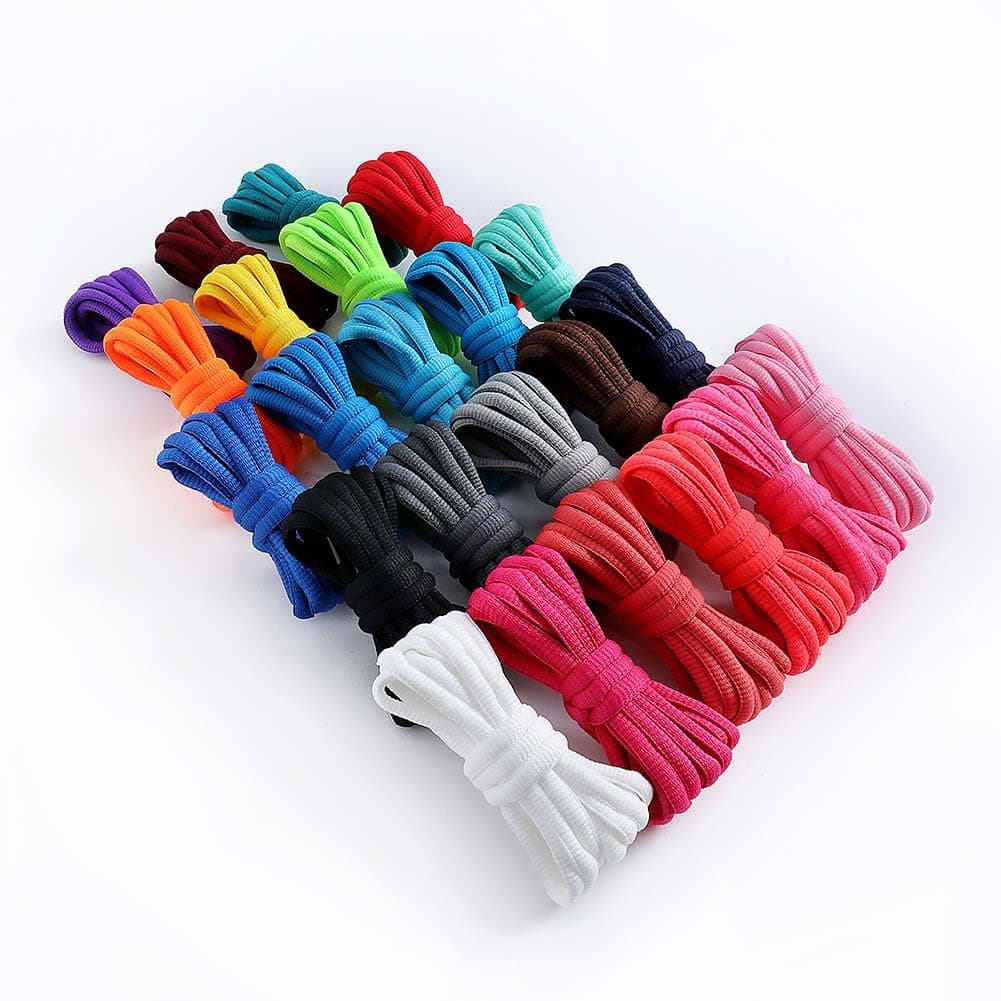 VSUDO Cordones de Zapatos Deportivos Ovalados para Zapatillas, Cordones para Zapatillas de Baloncesto, Cordones Zapatos Deportivas, Deportivas Zapatos Cordones para Hombre o Mujer — view 6