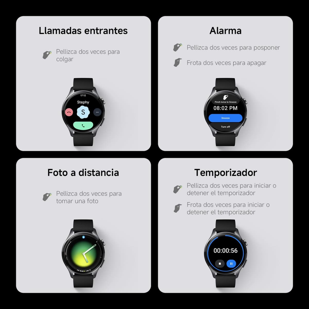 XIAOMI Watch 5 Smartwatch, Google Wear OS, pagos NFC, AI con Gemini, Pantalla de 1,54”, hasta 6 días de autonomía, GPS y Seguimiento Fitness, Control por Gestos, 47 mm, Bluetooth, Verde — view 9