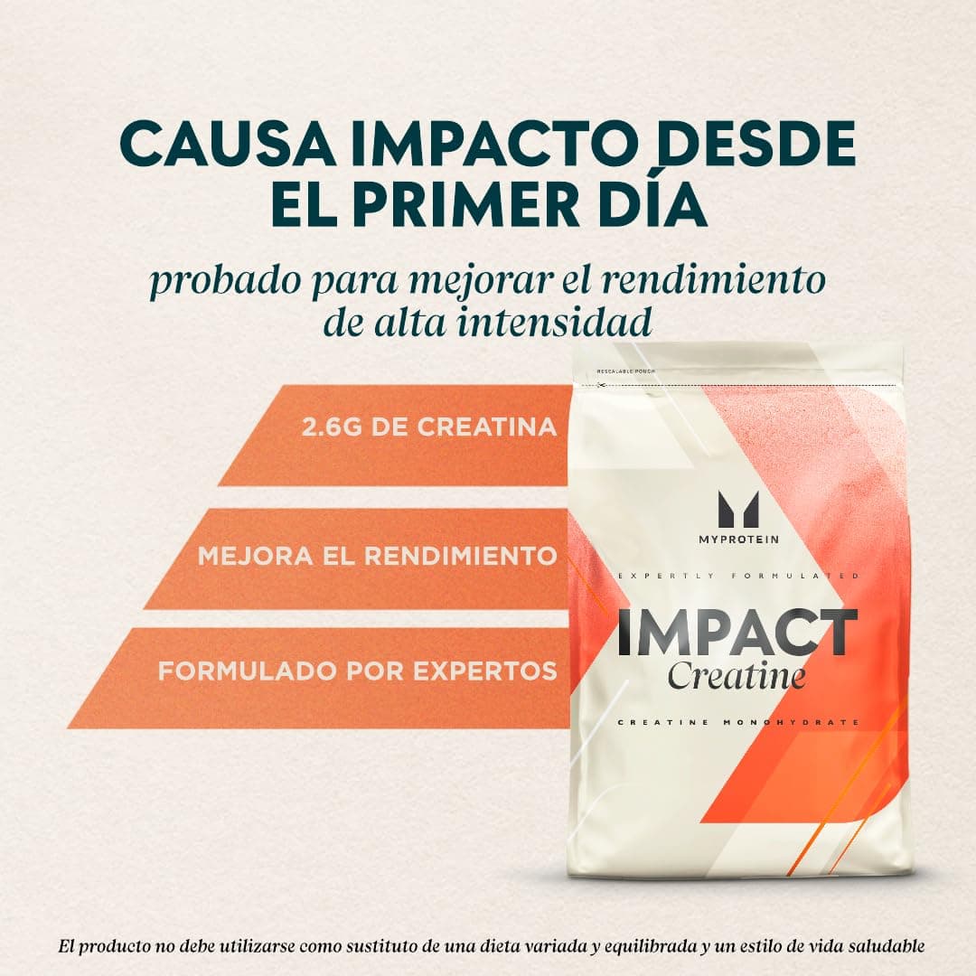 Myprotein Creatina Monohidrato en Polvo 500g | 3g por Ración | Mejora el Rendimiento y la Potencia en Ejercicio de Alta Intensidad | Sin Sabor, Fácil de Mezclar | Bolsa Resellable de 500g — view 2