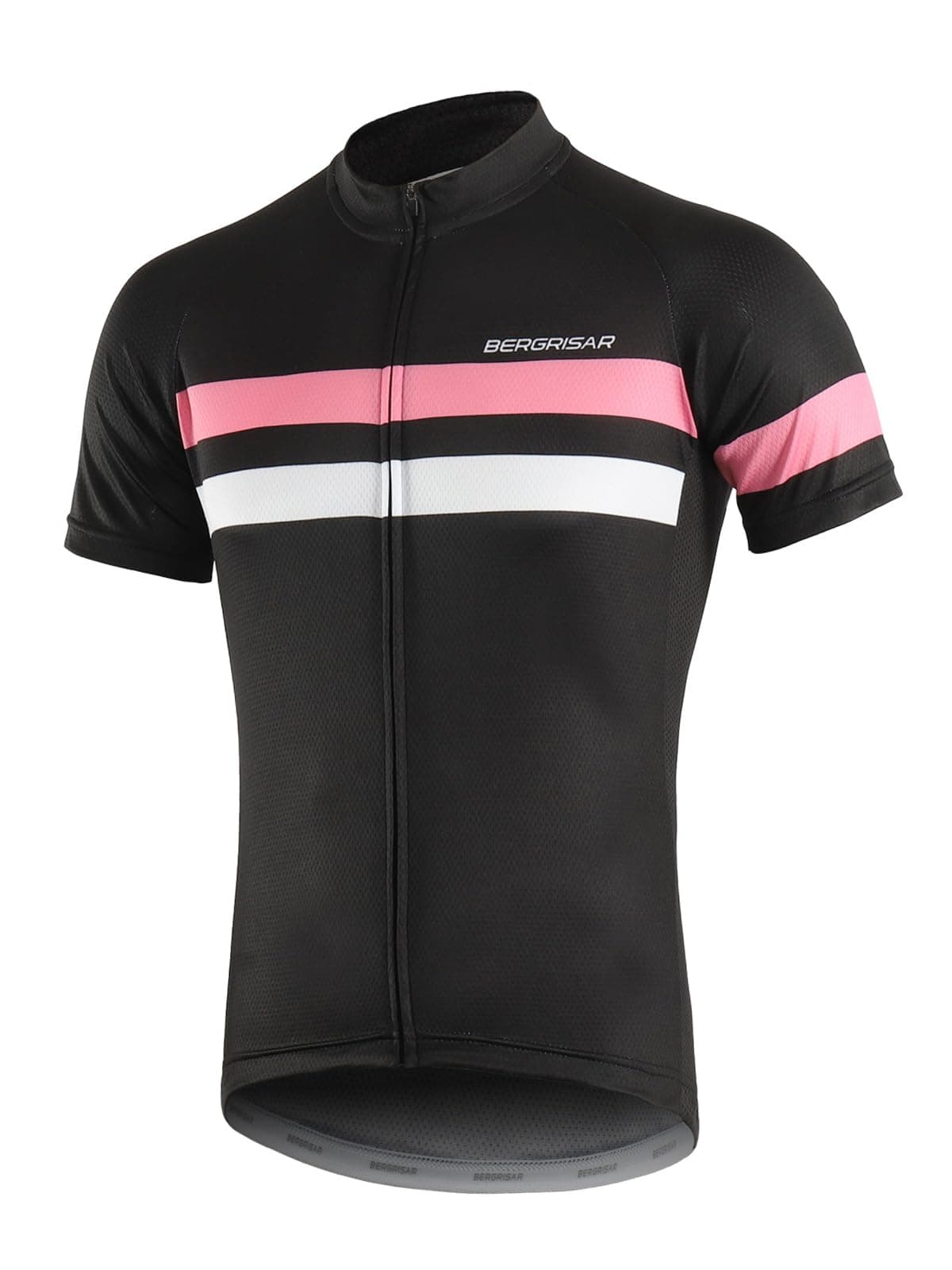 BERGRISAR Camiseta de Ciclismo de Manga Corta para Hombre, 3+1 Bolsillos con Cremallera — view 20