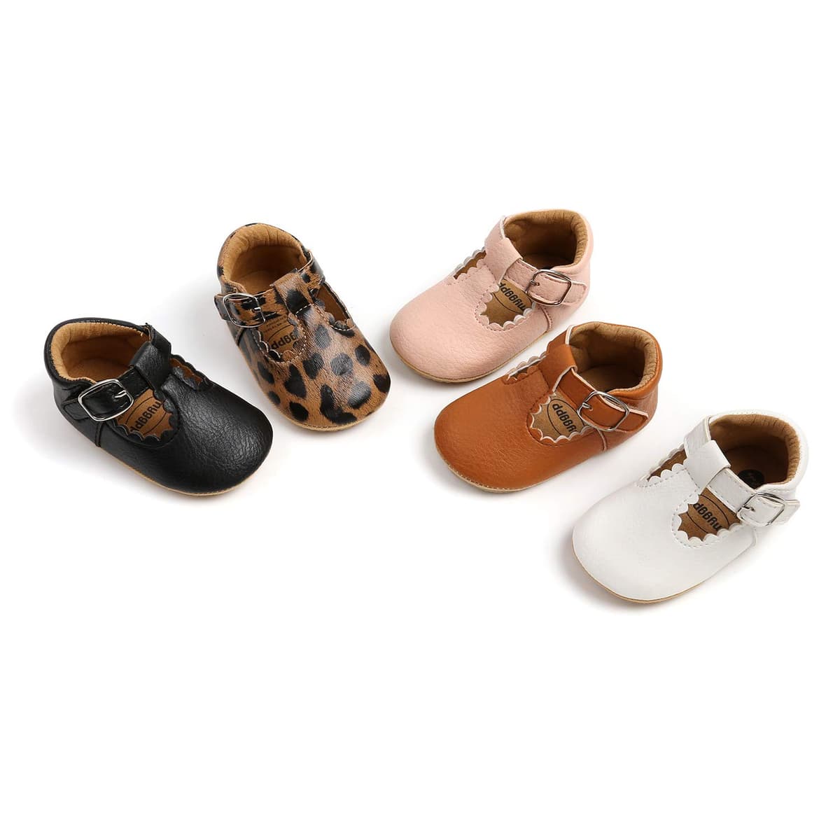 Baby Girls First Walking Shoes Mary Jane PU Leather Anti-Slip Princess Shoes Infant Baby Shoes — view 8