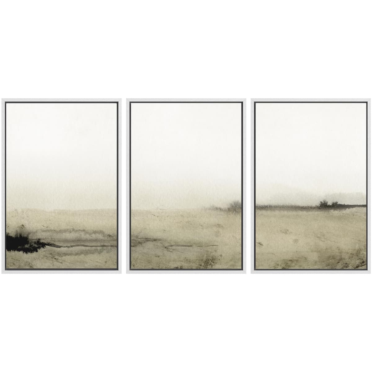 SIGNWIN Framed Canvas Print Wall Art Set Coastal Serenity Abstract Seaside Illustrations Modern Art Decorative Rustic Calm/Zen for Living Room, Bedroom, Office - 24"x36"x3 Natural — view 103