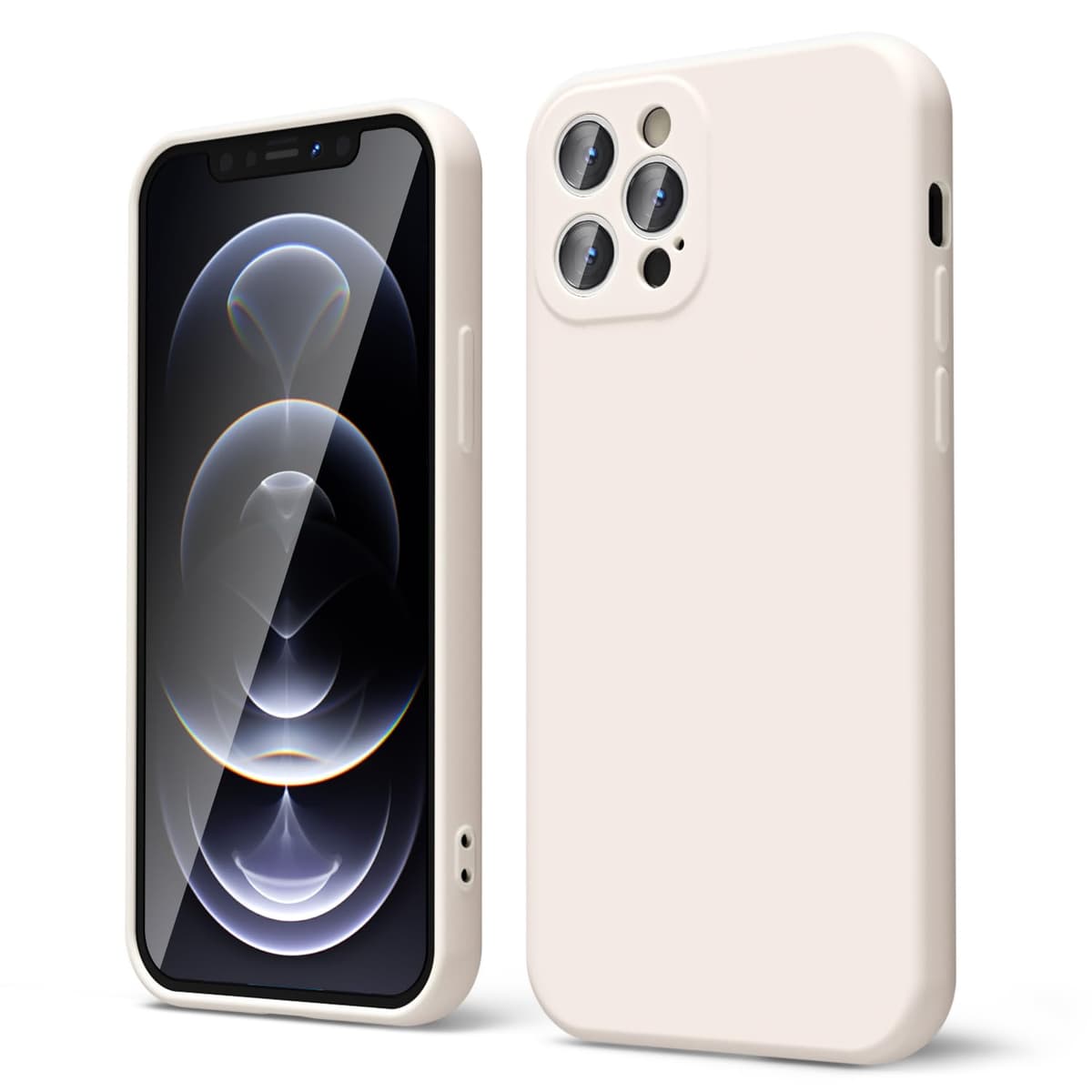 oakxco for iPhone 17 Pro Max Phone Case Liquid Silicone, Cute Thin Slim Grip Soft Rubber Gel for Women Men, Smooth Matte TPU Plain Solid Color Girly Simple Case with Camera Cover, Light Pink — view 1945