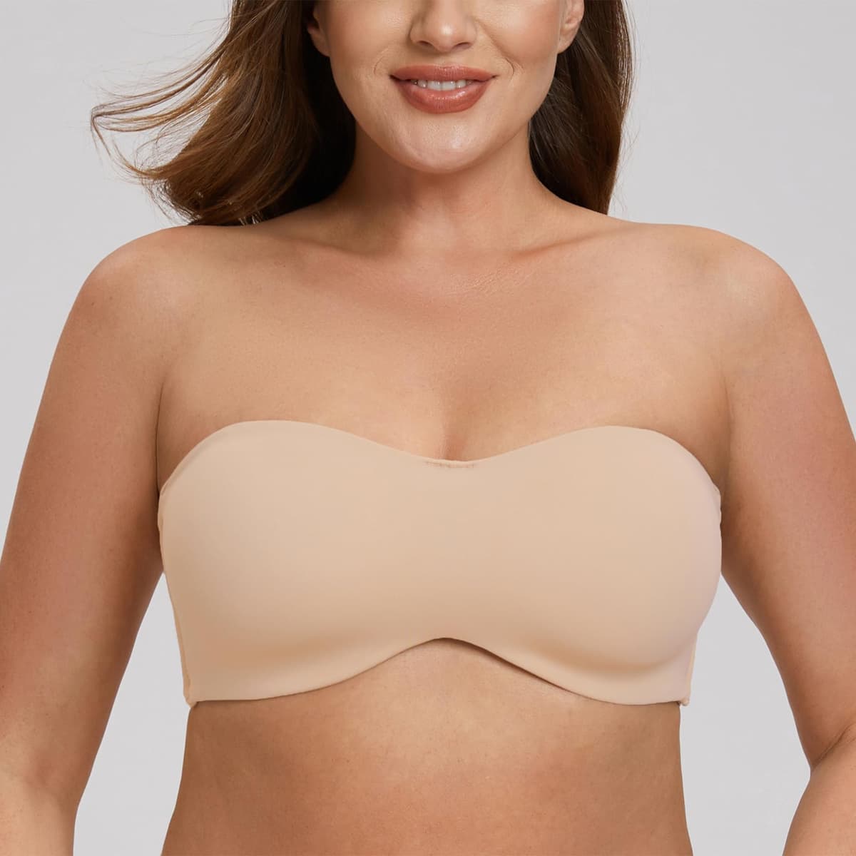 MELENECA - Sujetador con Aros sin Relleno Reductor sin Tirantes Bandeau para Mujer — view 6