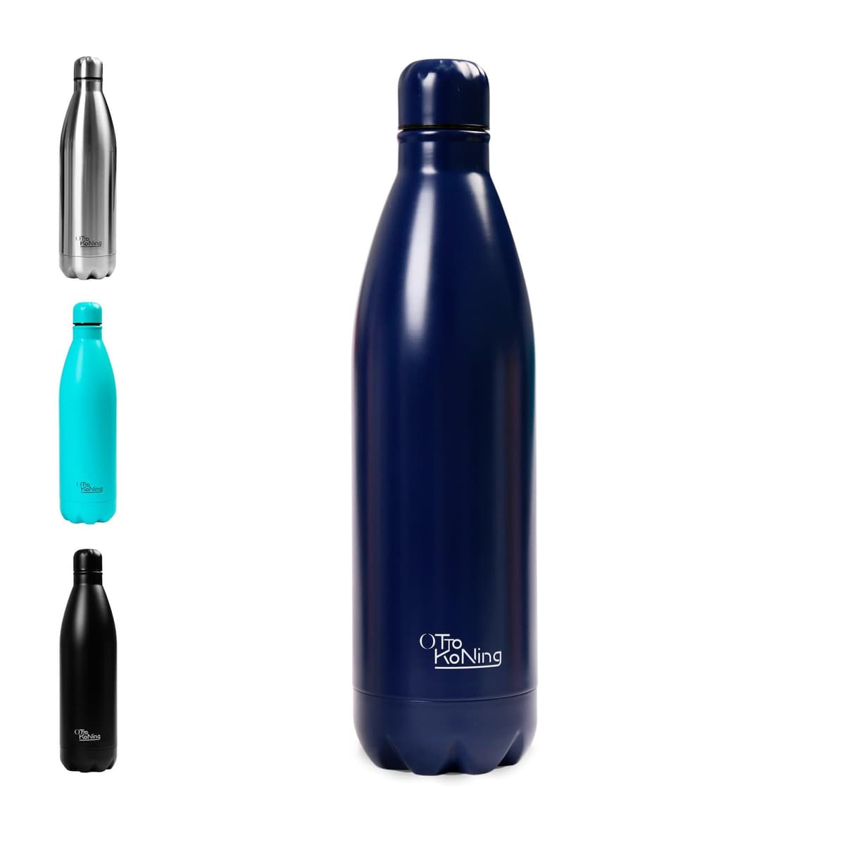 Water Bottle Otto Koning 1L - 1 Litre Stainless Steel Vacuum Insulated Flask - Keeps Cold 24h / Hot 12h - Large Leak Proof & BPA Free Metal Drinks Bottle for Gym, Hiking & Sports — view 13