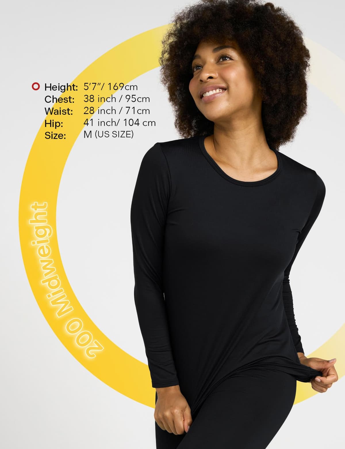 LAPASA Camiseta Termica Manga Larga Mujer (Pack de 1 & 2) Extra Cálido Camisa Interior Thermal Top Baselayer Frío Extremo Elastico Montaña Esqui Deporte Invierno L15/L39/L42 — view 4