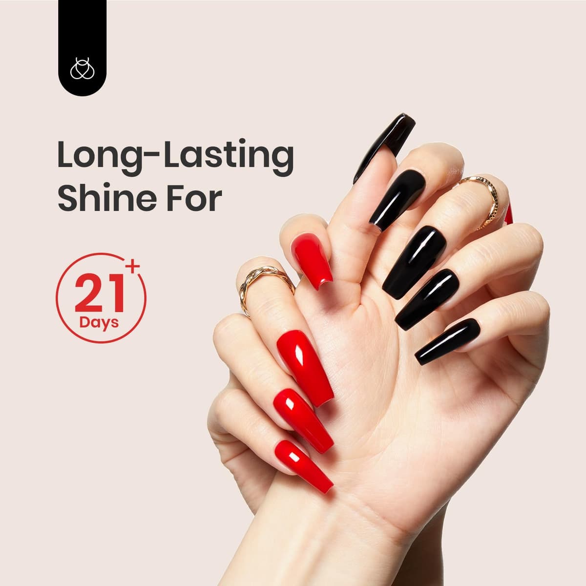 Beetles Gel Polish 2x15ML No Wipe Top and Base Coat Set - Shine Finish and Long Lasting Soak Off LED Nail Lamp Gel Base Top Coat Finish Nail Art Design Manicure for Girls — view 4