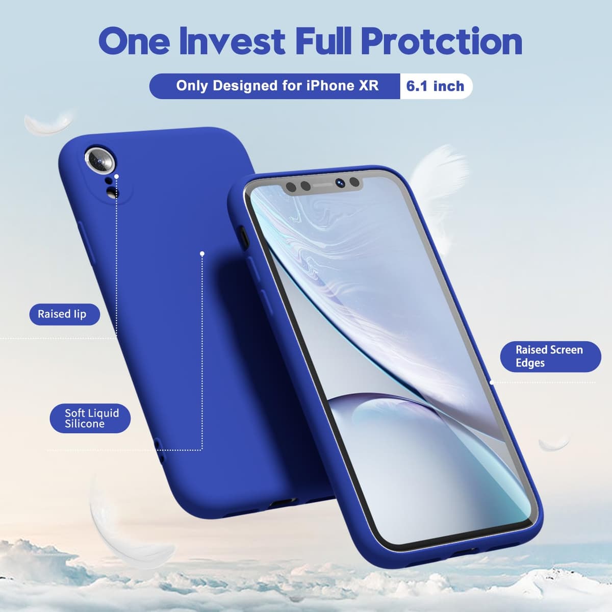 oakxco for iPhone 17 Pro Max Phone Case Liquid Silicone, Cute Thin Slim Grip Soft Rubber Gel for Women Men, Smooth Matte TPU Plain Solid Color Girly Simple Case with Camera Cover, Light Pink — view 1565
