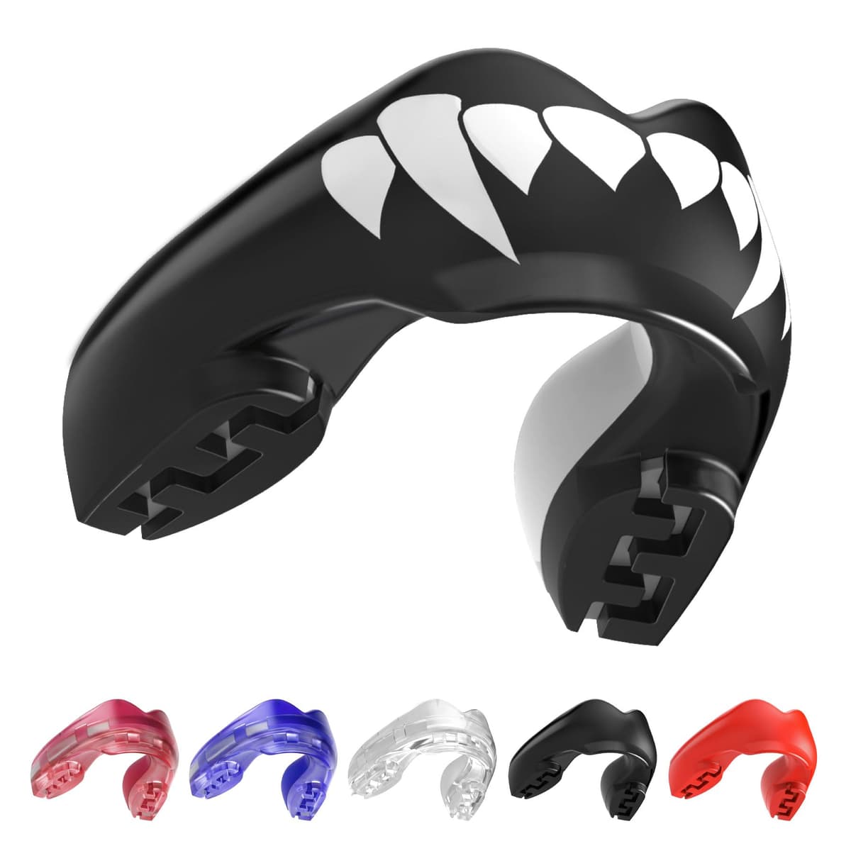 Safejawz Protector bucal para aparatos ortopédicos. para Todos los Deportes de Contacto, incluidos rugby, MMA, artes marciales de kickboxing, judo, hockey y boxeo (Fangz)