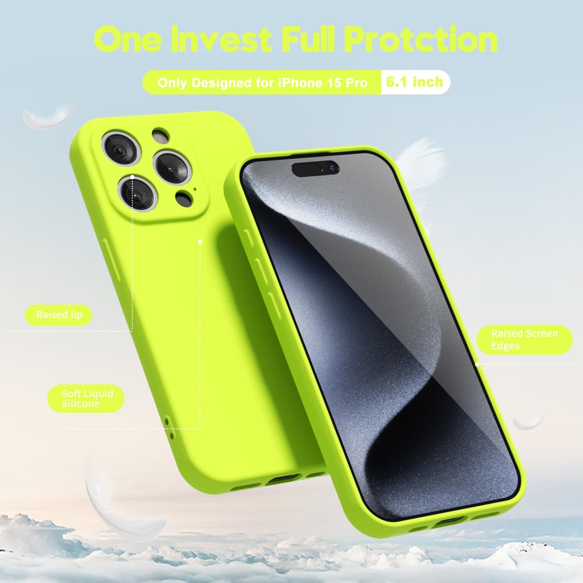 oakxco for iPhone 17 Pro Max Phone Case Liquid Silicone, Cute Thin Slim Grip Soft Rubber Gel for Women Men, Smooth Matte TPU Plain Solid Color Girly Simple Case with Camera Cover, Light Pink — view 59