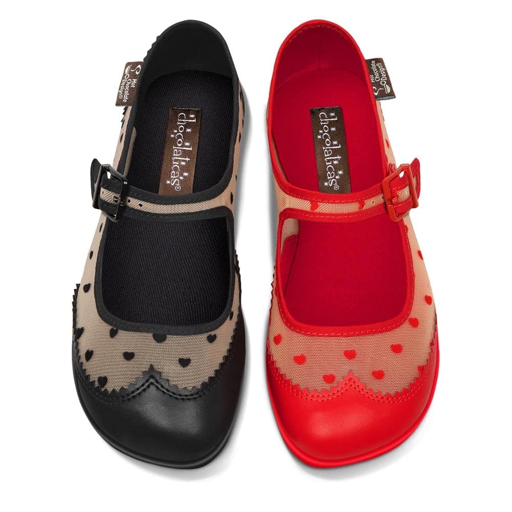Hot Chocolate Design Chocolaticas Funky Canvas Women's Mary Jane Flat Shoes — view 113