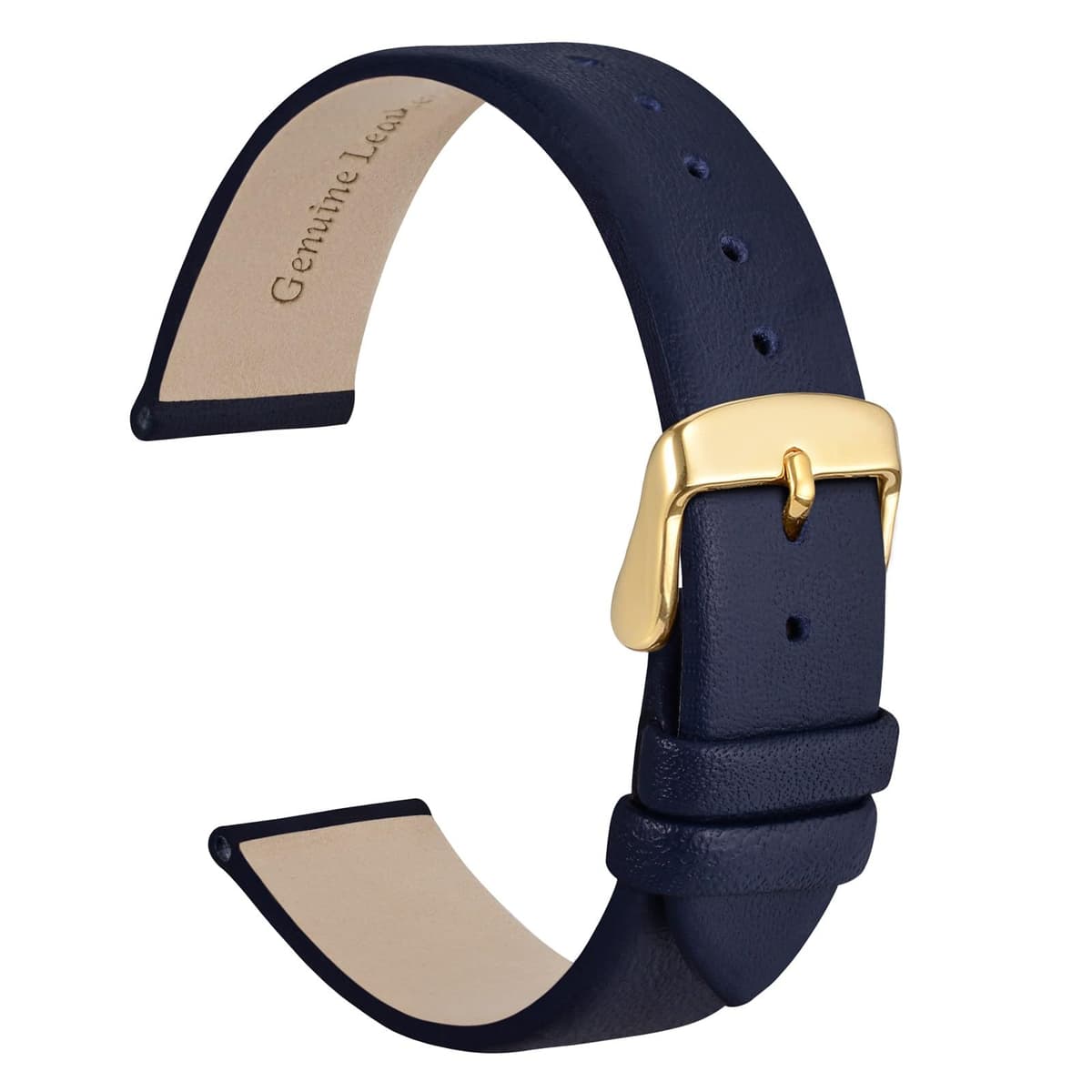 WOCCI Elegant Watch Straps, Genuine Leather Replacement Bands, Stainless Steel Buckle, 8mm 10mm 13mm 12mm 14mm 16mm 18mm 20mm 22mm — view 14