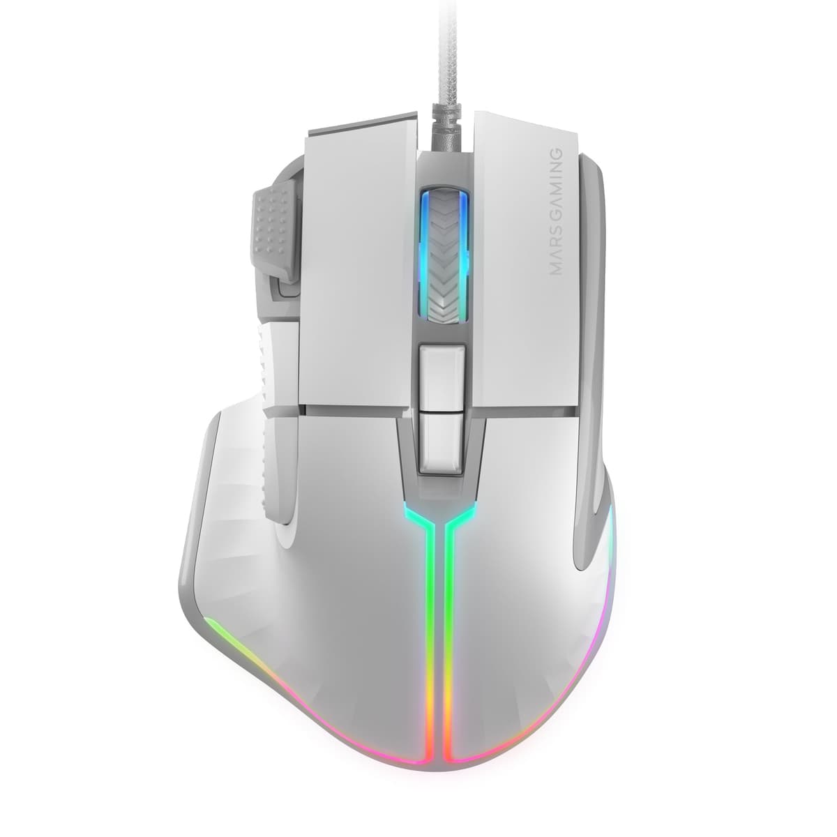 Mars Gaming MM024, Ratón Gaming RGB, Sensor Óptico 4000 dpi, Switches Mecánicos Huano, Iluminación RGB Flow, Ajuste On-The-Fly 1200/2400 / 3200/4000 dpi, Compatibilidad Multiplataforma, Negro — view 21