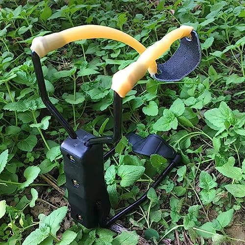 Loogujuzao 2 Pcs Slingshot, 8 Inch Slingshot, Outdoor Supplies, Professional Game Slingshot (Yellow/Black) — view 3