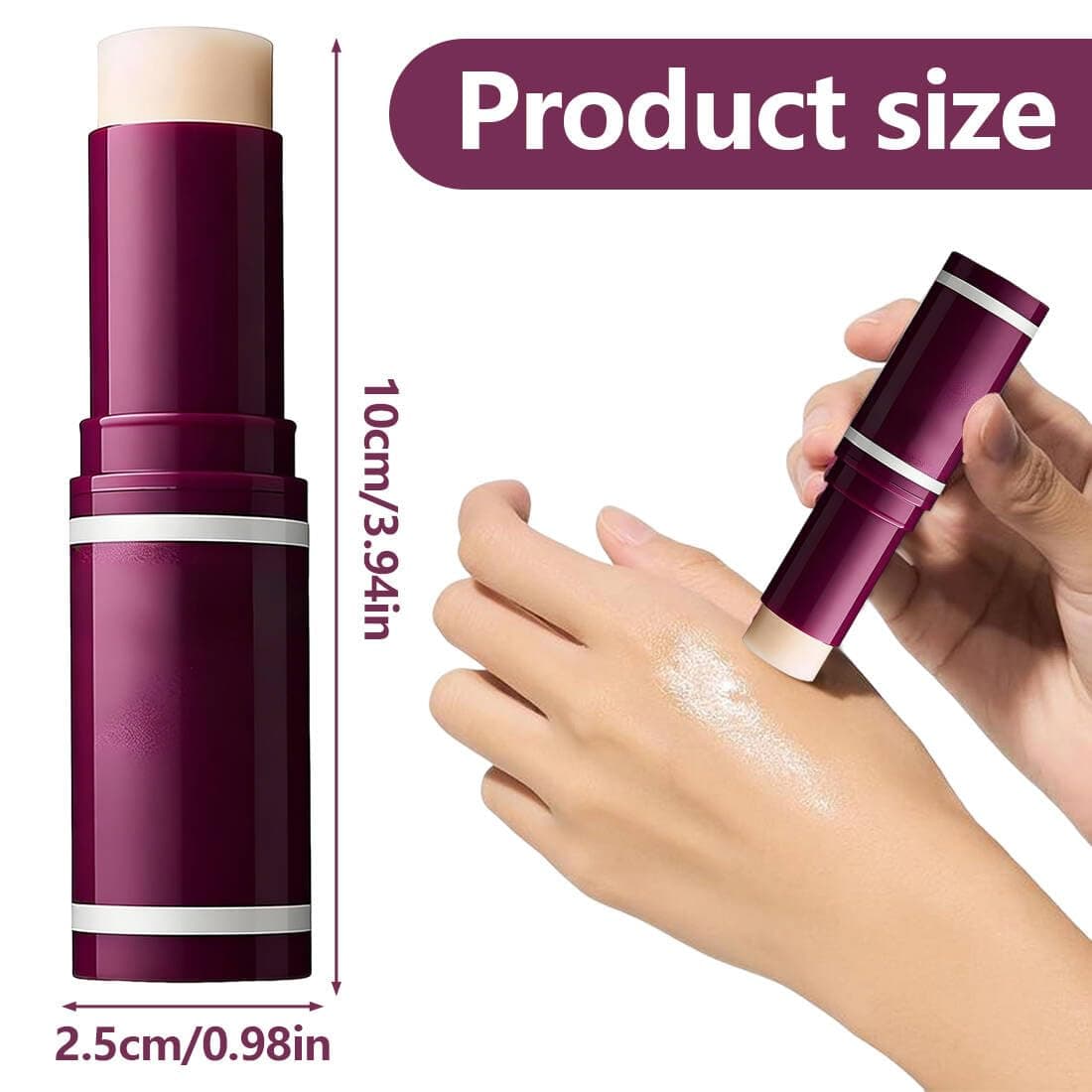 Bálsamo Multifuncional de Calcio y Colágeno en Barra – Pack de 2 – Crema Facial Coreana Rejuvenecedora – Stick Coreano Antiarrugas con Efecto Lifting para Rostro, Ojos, Cuello y Labios — view 2