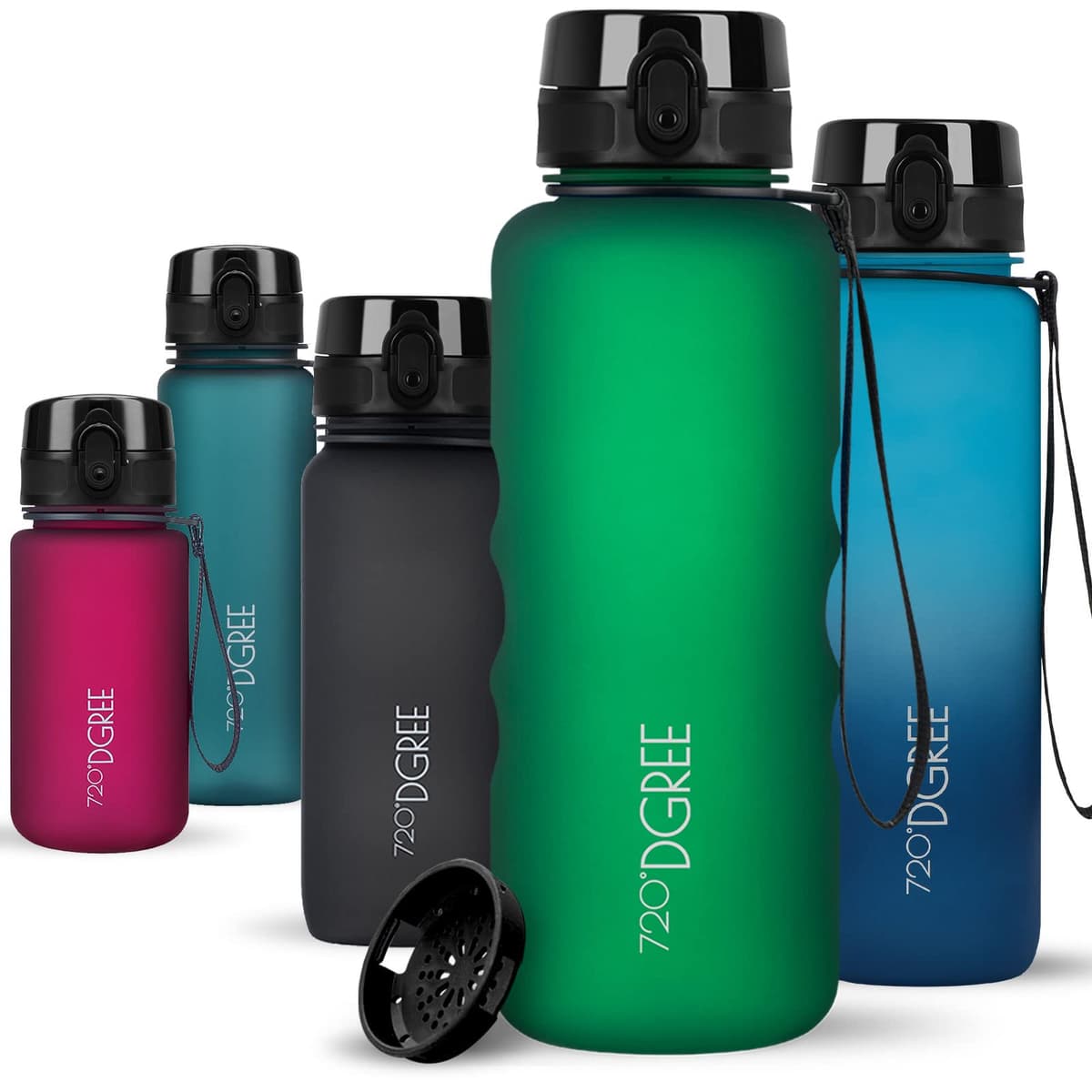 720°DGREE Botella de agua uberBottle – 1,5 litros, 1500ml | Novedosa botella deportiva | Sin BPA | Ideal para niños, fitness, deportes, fútbol, guardería, escuela, pequeños, antigoteo — view 144