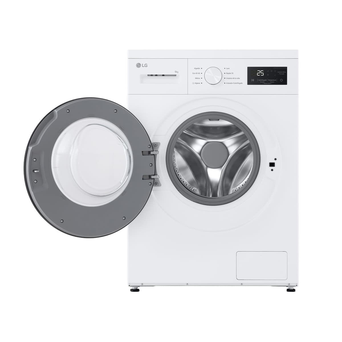 LG F4A1009NWK – Washing Machine, 9 kg, 1400 rpm, Front Load, 8 Programs, Quick Program and Hand Wash Program, Special Reduced Bottom, LED Display, 100 Series, White — view 5