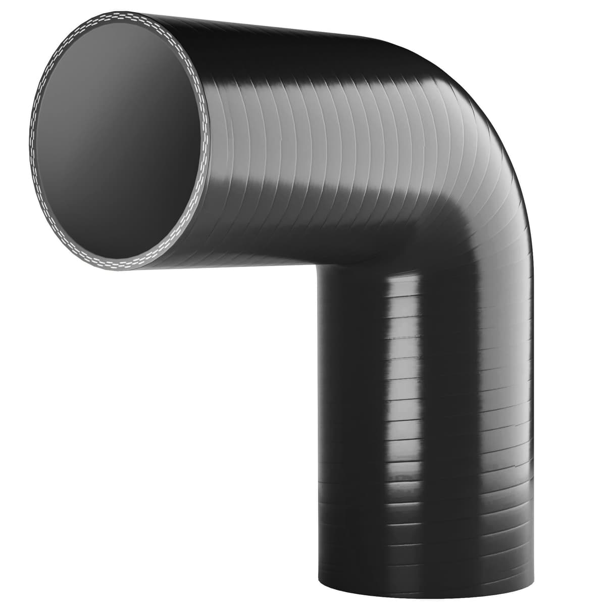 90 degree Silicone Turbo and Coolant Reinforced Hose Elbow ID: 16mm - Blue — view 5