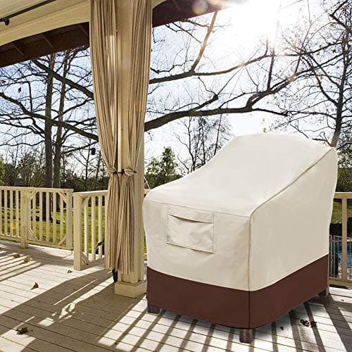 Vailge Patio Chair Covers, Lounge Deep Seat Cover, Heavy Duty and Waterproof Outdoor Lawn Patio Furniture Covers (2 Pack - Large, Beige & Brown) — view 7