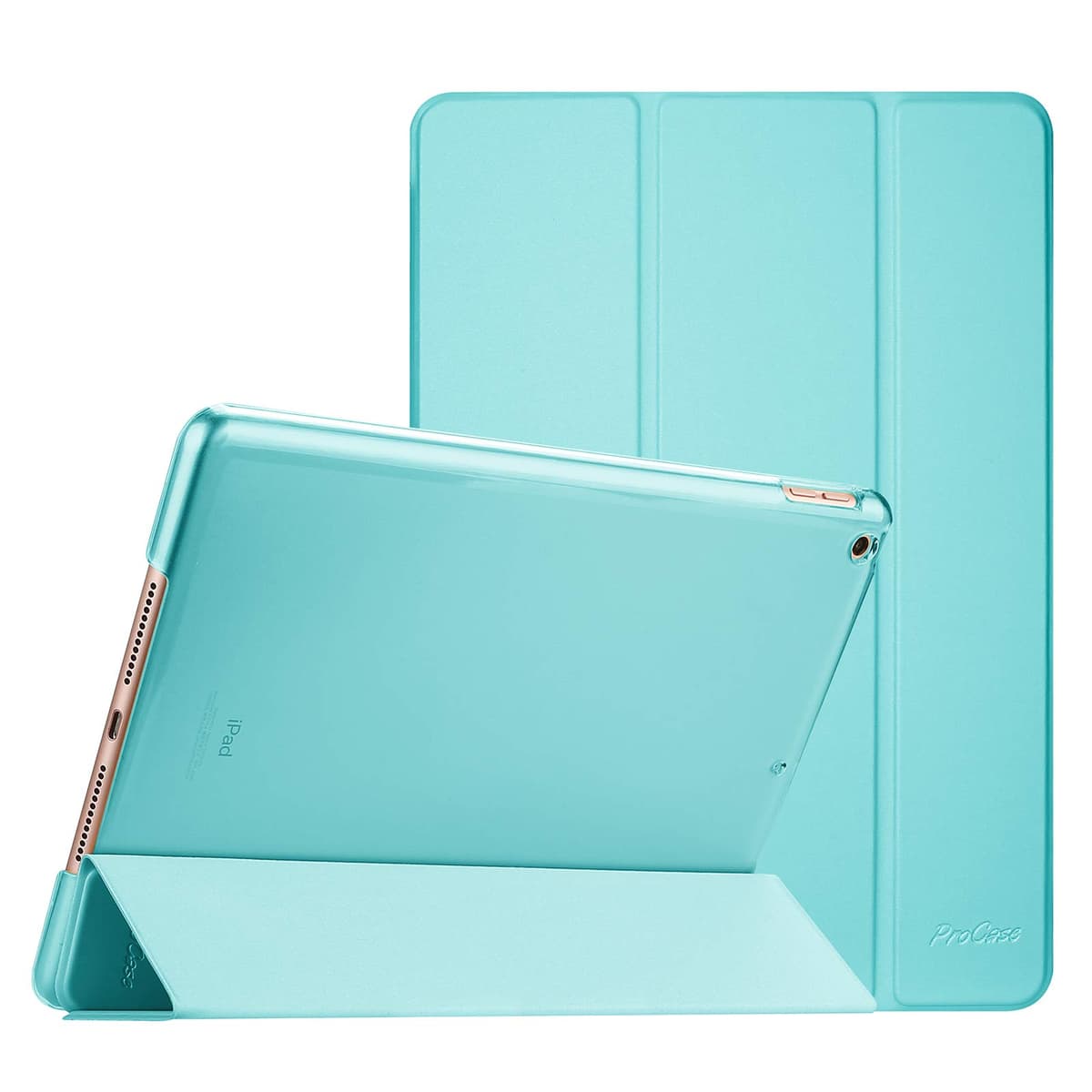 ProCase for iPad 9th/ 8th/ 7th Generation Case 10.2 Inch (2021/2020/2019 Release), 10.2 iPad Case 9th/ 8th/ 7th Gen Cover, Slim Smart Cover with Translucent Hard Shell Back -AntiqueMoss — view 11