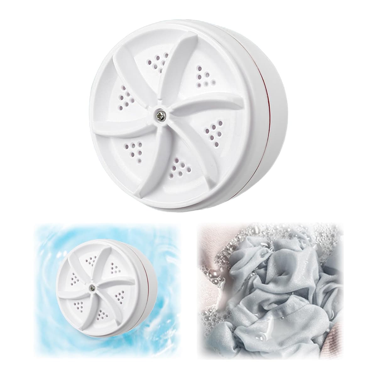 2026 Mini Lavavajillas portátil Lavadora Compacto para Camping Vacaciones de Negocios Viajes Smart Home Hogar (Blanco, 9 cm) — view 3