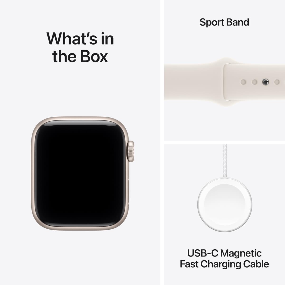 Apple Watch SE 3 GPS 40mm Smartwatch with Starlight Aluminium Case with Starlight Sport Band S/M. Fitness and Sleep Trackers, Heart Rate Monitor, Always-On Display, Water Resistant — view 6