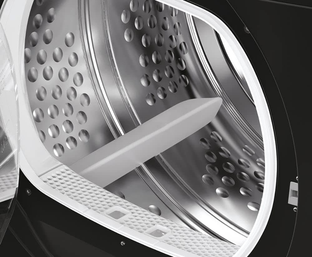 Hoover HLEC8LGB-80 Freestanding Condenser Tumble Dryer, Sensor Dry, 8 kg Load, Black — view 2