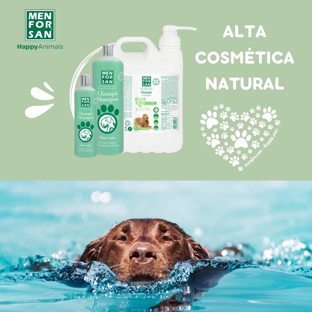 MENFORSAN Champú Aloe Vera para Perros | Hidrata en profundidad | Acción Anti Irritaciones y Anti Eczemas | 100% Natural | Herbácea | 1L — view 6