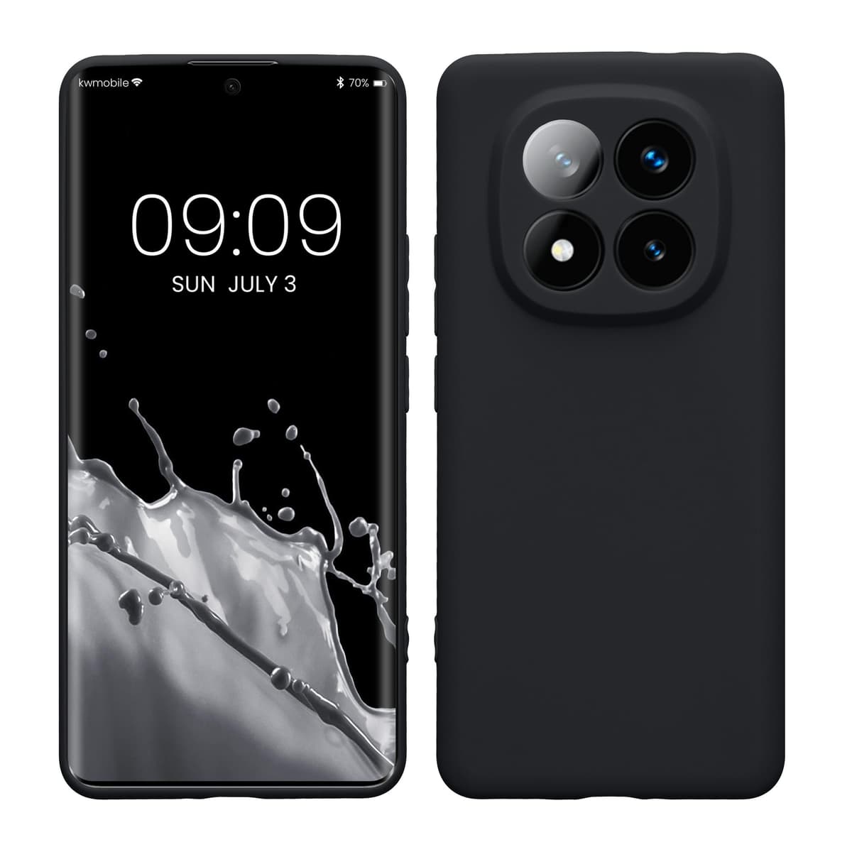 kwmobile Carcasa Compatible con Xiaomi Redmi Note 14 Pro 5G / Poco X7 Funda - Funda Ultrafina de TPU con Bordes elevados - Lavanda Metalizado — view 16
