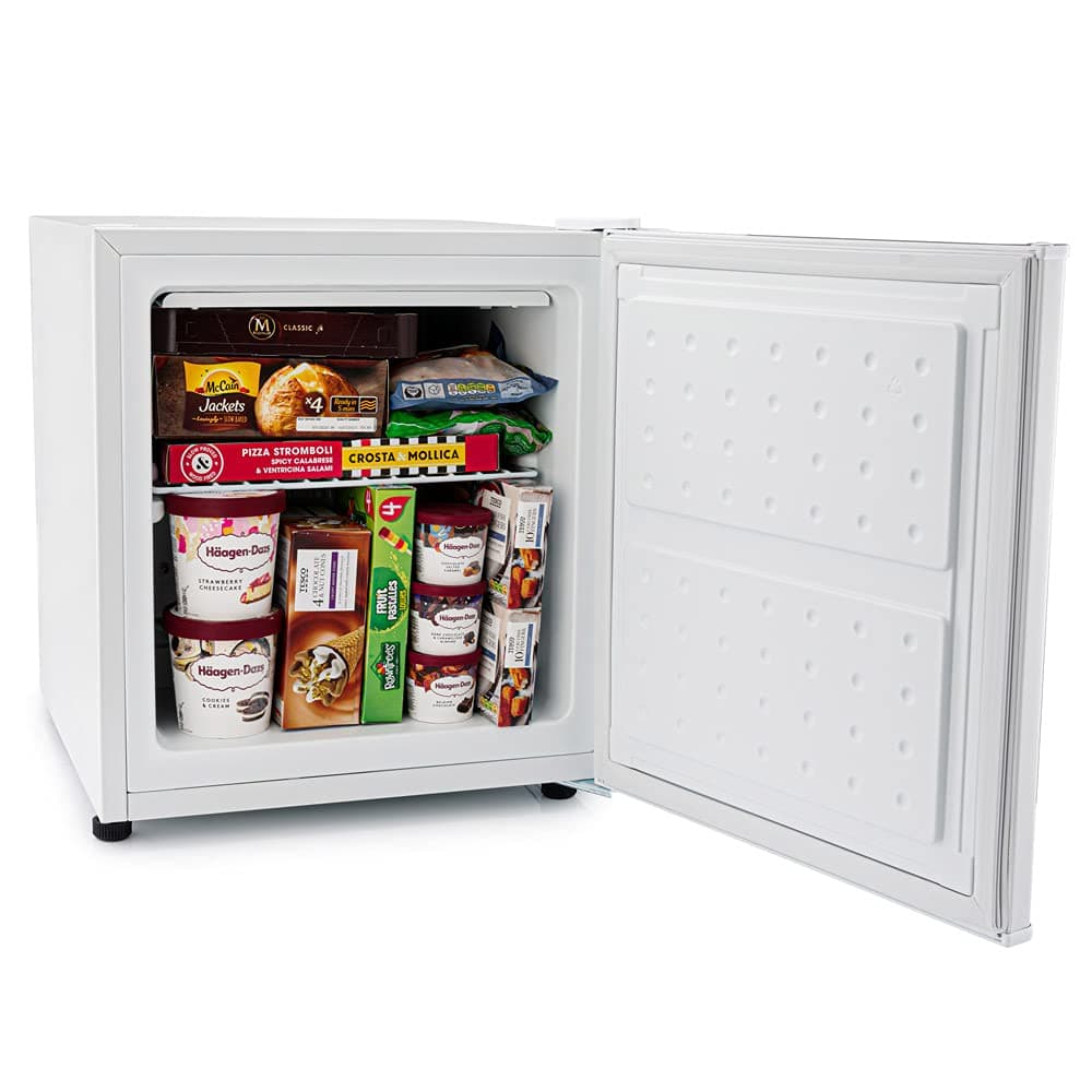 Subcold Eco35F Mini Freezer | 4-Star Table Top Freezer | Small Energy Efficient Mini Freezer | Adjustable Thermostat & Reversible Door | Customisable Storage Removable Shelf (White) (Renewed) — view 3