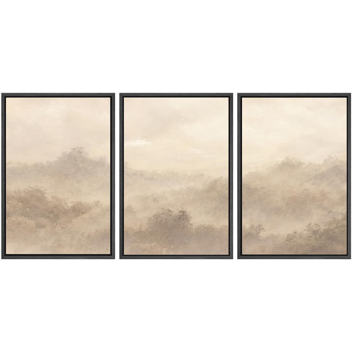 SIGNWIN Framed Canvas Print Wall Art Set Coastal Serenity Abstract Seaside Illustrations Modern Art Decorative Rustic Calm/Zen for Living Room, Bedroom, Office - 24"x36"x3 Natural — view 28