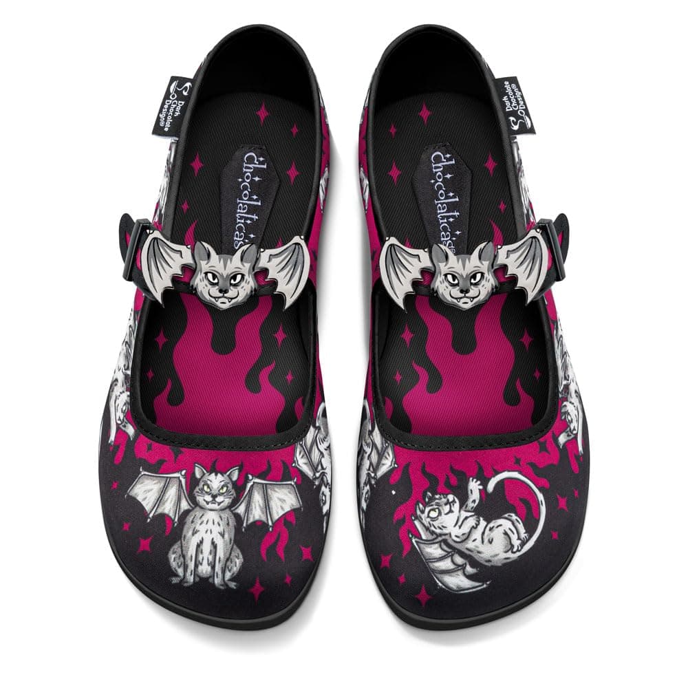 Hot Chocolate Design Chocolaticas Funky Canvas Women's Mary Jane Flat Shoes — view 129
