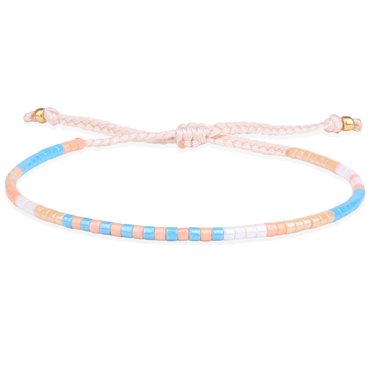 KELITCH Pulseras Amistad con Cuentas Concha Cristal Color Bohemio Pulsera Hecha A Mano Brazaletes Joyería para Mujer — view 23