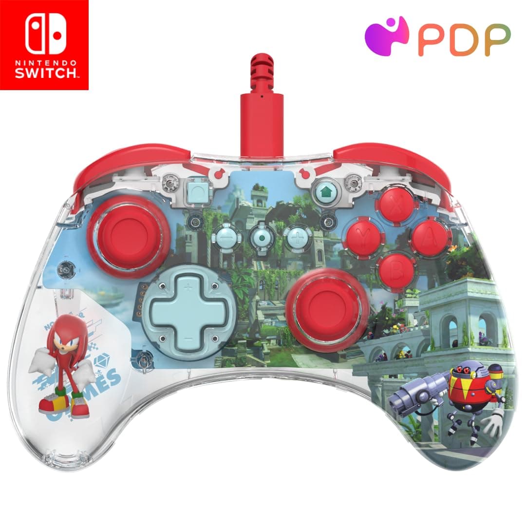 PDP Afterglow Wave Wireless Pro Controller with Full Motion for Nintendo Switch, Nintendo Switch - OLED Model, 8 RGB LED Lighting Zones, 30 Foot Range, 20 Hour Rechargeable Battery White — view 30