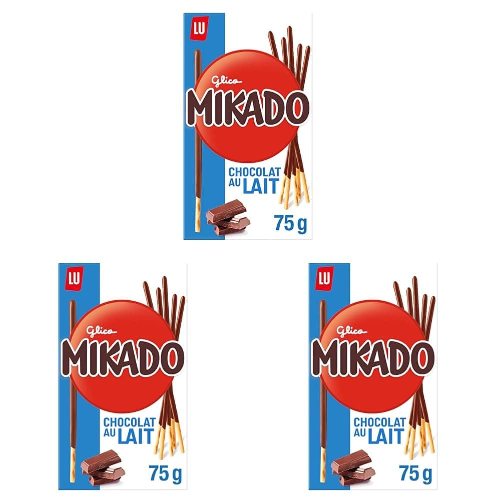 Mikado LU, Palitos de Galleta Crujientes, Cubiertos de Chocolate con Leche, 75 g — view 6