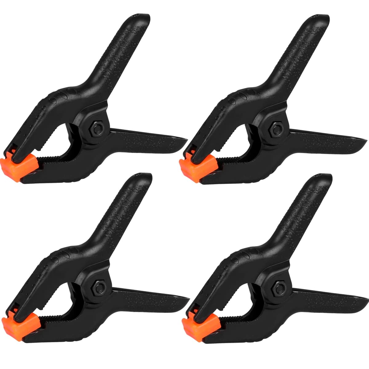 2 Pack Spring Clamps, 8.5inch Plastic Clips, Small Backdrop Clips, Clamps Heavy Duty, Spring Clips for Crafts, Backdrop Stand, Woodworking, Photography Studios (Black) — view 8