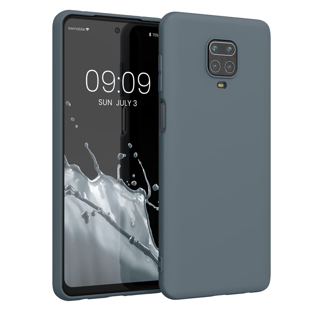 kwmobile Carcasa Compatible con Xiaomi Redmi Note 14 Pro 5G / Poco X7 Funda - Funda Ultrafina de TPU con Bordes elevados - Lavanda Metalizado — view 303