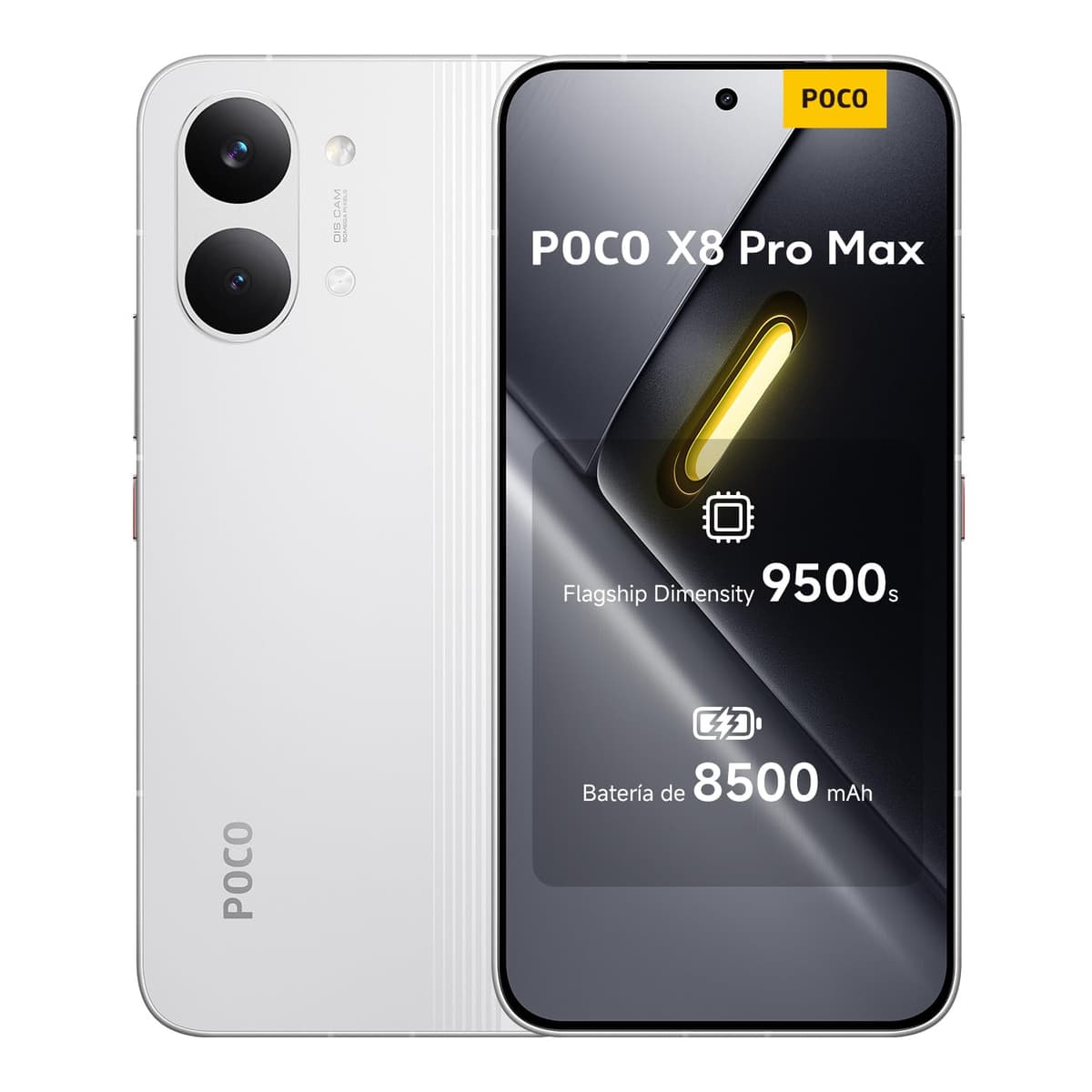 XIAOMI POCO X8 Pro - Smartphone de 8+256GB, Dimensity 8500-Ultra, batería de 6500 mAh, Sensor Sony IMX882 de 50MP con OIS, 1 año de garantía Extra, Cargador no Incluido, Blanco (Versión ES) — view 20