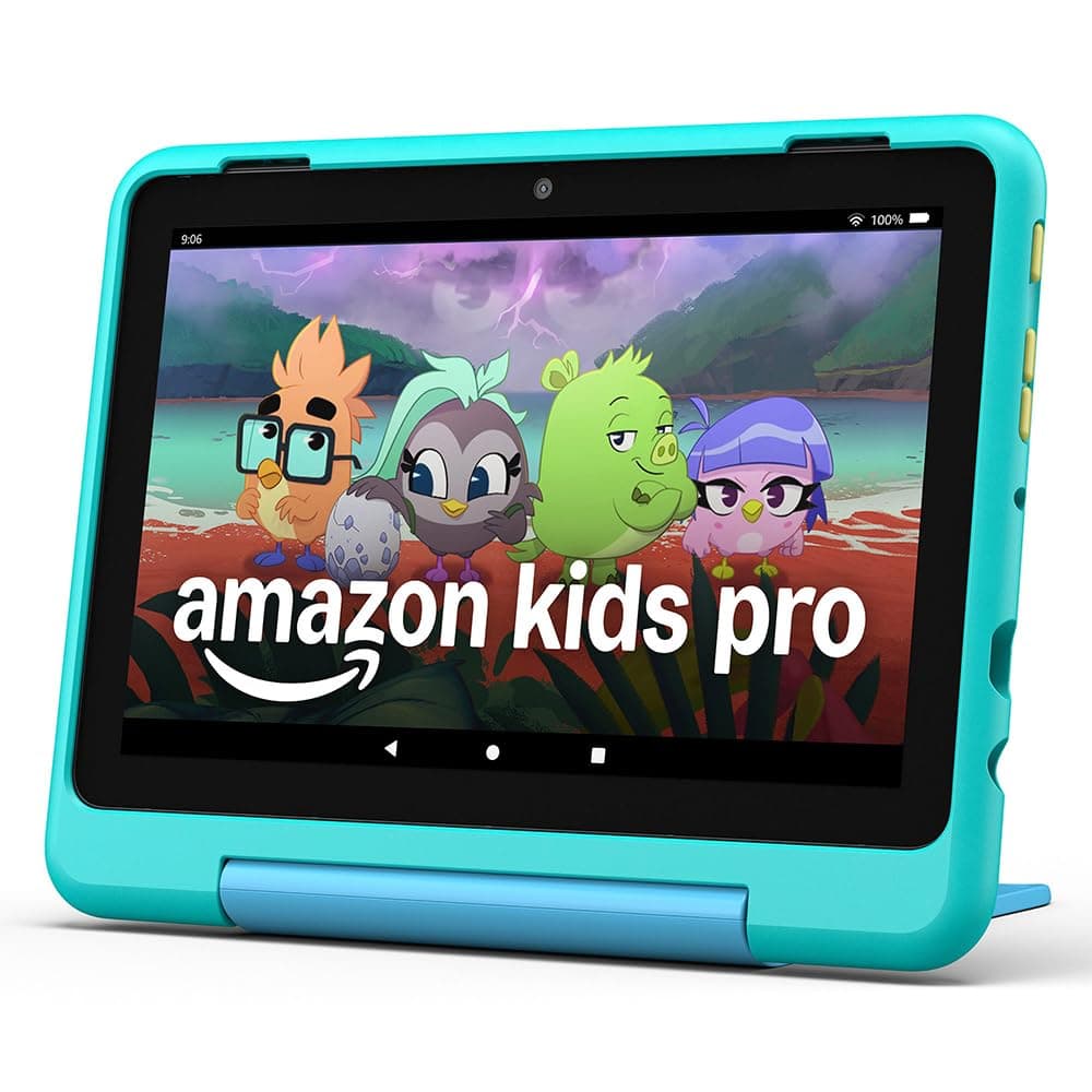 Amazon Fire HD 8 Kids Pro tablet (newest gen), ages 6–12 | 3 GB memory, includes ads-free books, games and videos that children love, 8" HD screen, parental controls, 13-hr battery, 32 GB — view 2